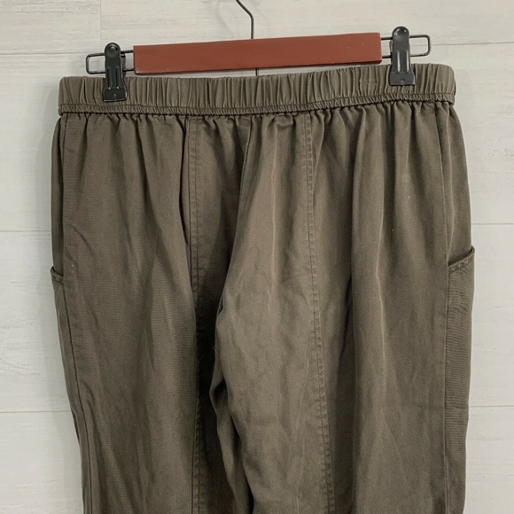 Silence & Noise Brown Chambray Jogger Pant - Picture 4 of 6